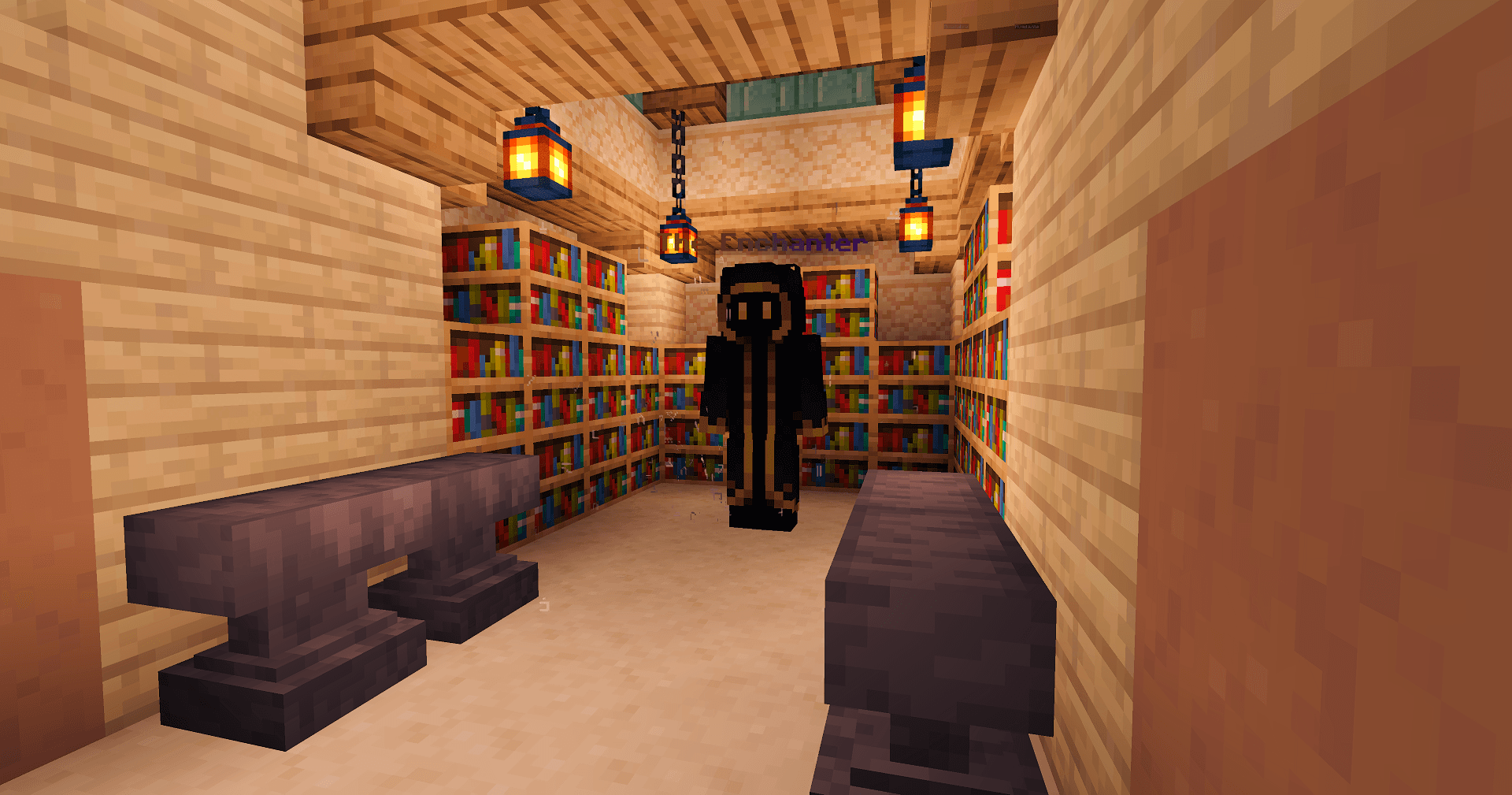 Custom enchants wizard room in NobleMC